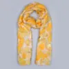 10285 - Yellow Circle Print Scarf - Zelly