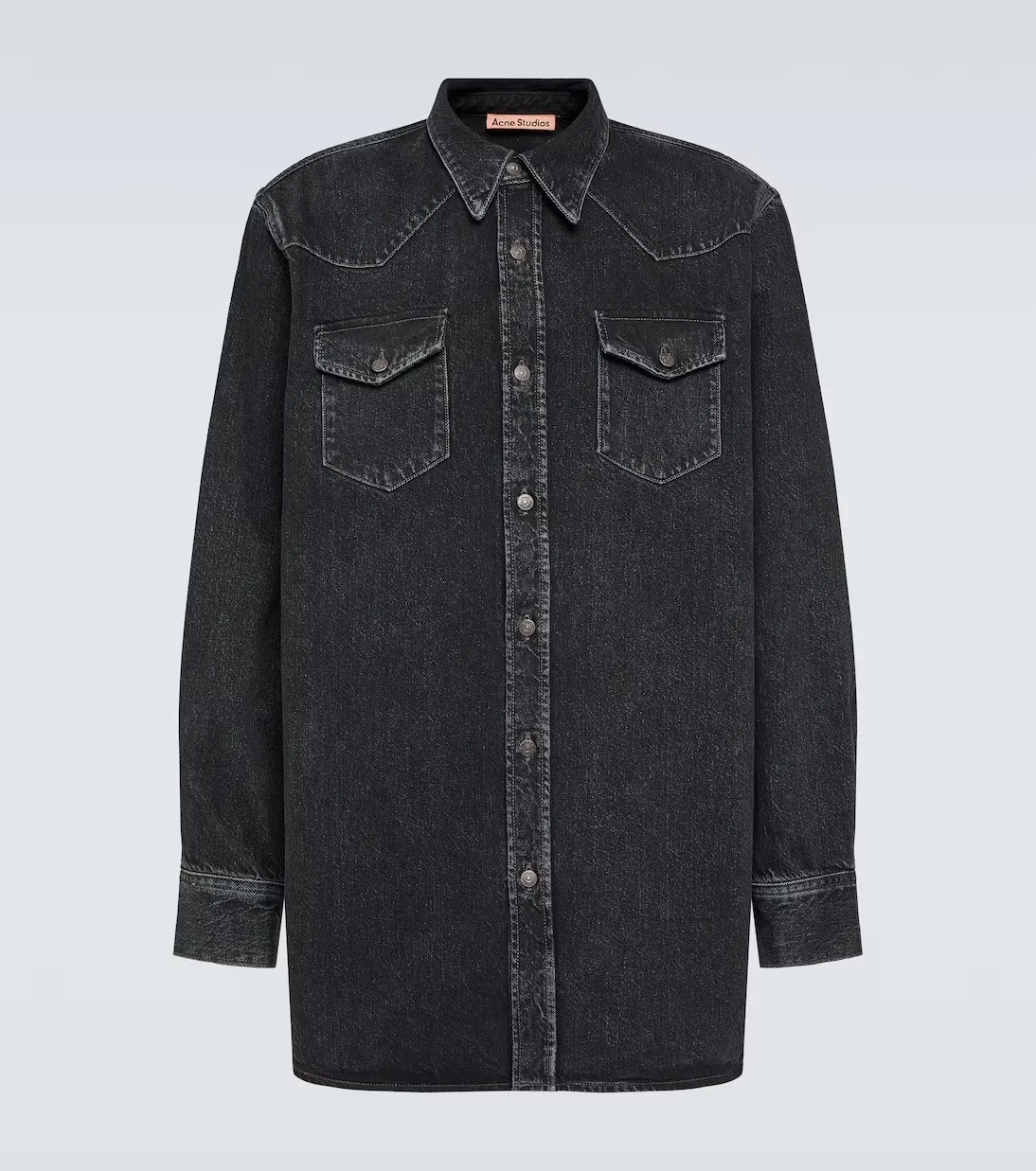 Acne Studios  |Button-down Denim Street Style Long Sleeves Cotton Logo