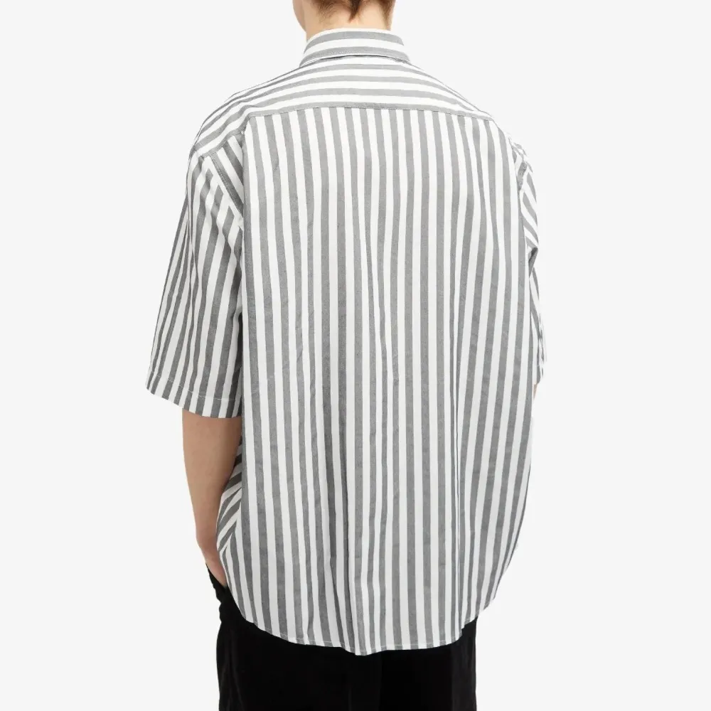 Acne Studios  |Button-down Stripes Unisex Plain Short Sleeves Designers