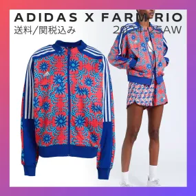 adidas  |Crew Neck Flower Patterns Sweat Street Style Long Sleeves