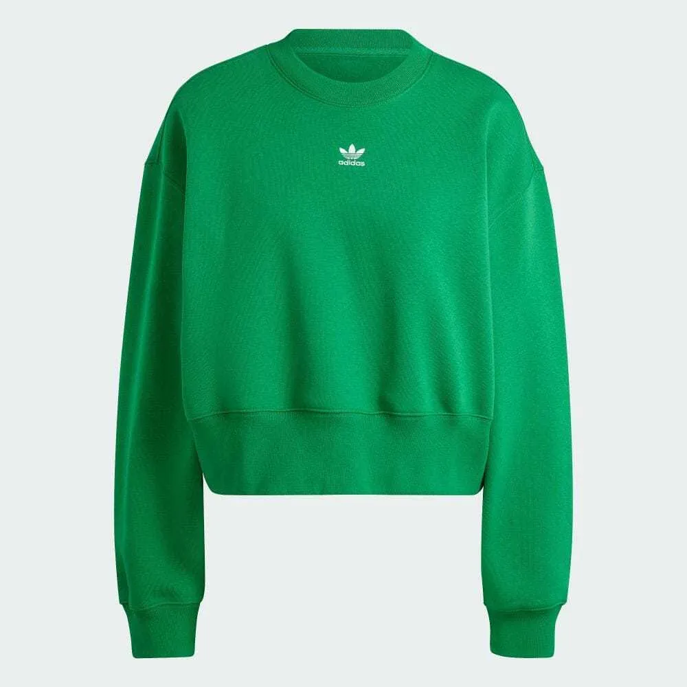 adidas  |Crew Neck Unisex Street Style Long Sleeves Plain Cotton Logo