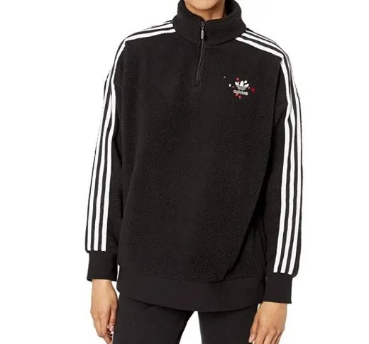 adidas  |Heart Sweat Street Style Long Sleeves Plain Medium Logo