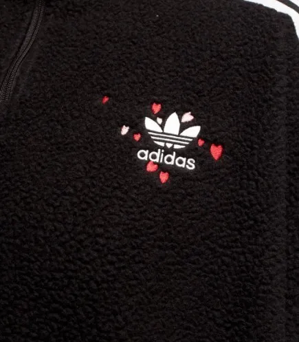 adidas  |Heart Sweat Street Style Long Sleeves Plain Medium Logo