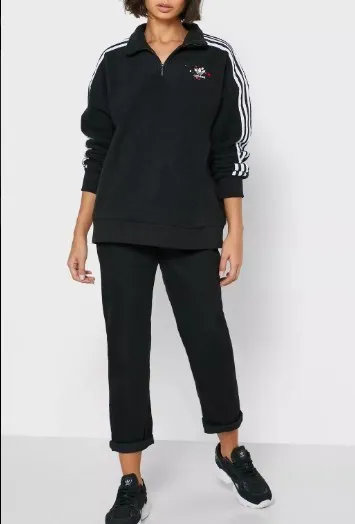 adidas  |Heart Sweat Street Style Long Sleeves Plain Medium Logo