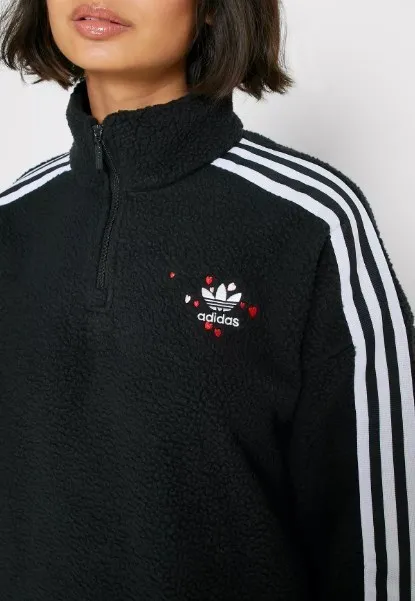 adidas  |Heart Sweat Street Style Long Sleeves Plain Medium Logo