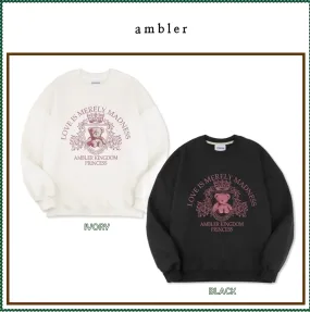 AMBLER  |Unisex Street Style Long Sleeves Plain Logo