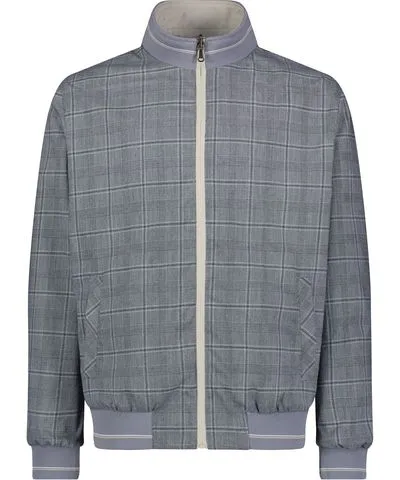 American Heritage Reversible Glen Plaid Baseball Jacket