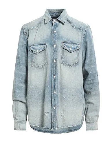 AMIRI  |Button-down Denim Street Style Long Sleeves Plain Cotton