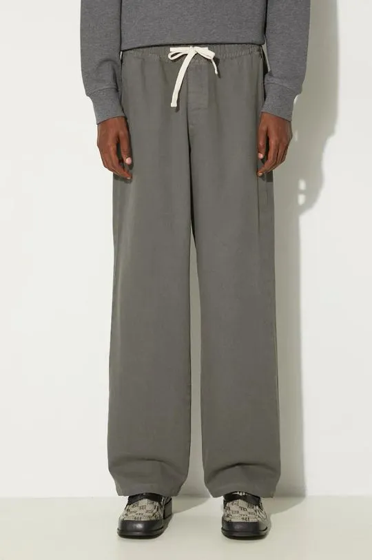 A.P.C. cotton trousers Pantalon Duke gray color COHEL-M08466