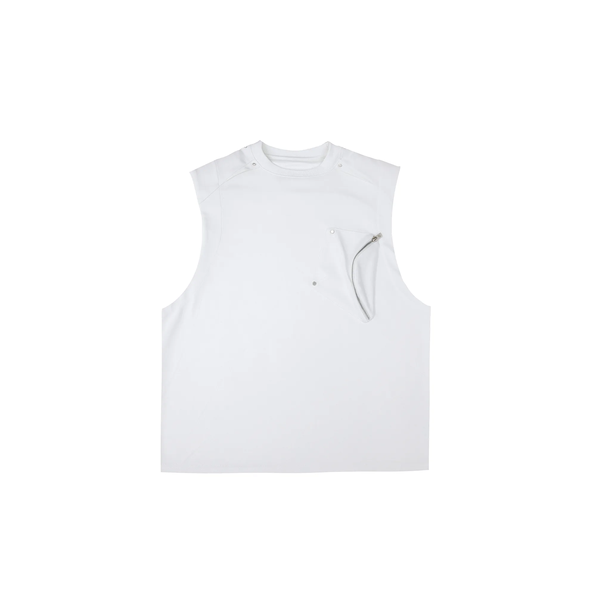 Argue Culture  |Blended Fabrics Sleeveless Street Style Plain Cotton