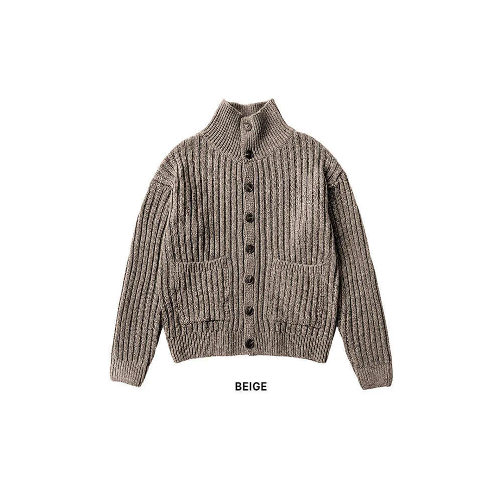 ASCLO  |Button-down Unisex Cashmere Low Gauge Oversized Cardigans