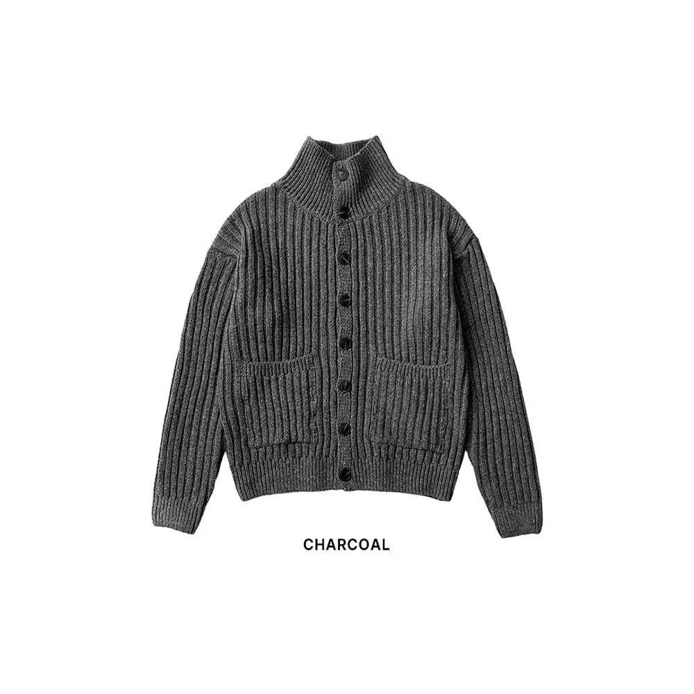 ASCLO  |Button-down Unisex Cashmere Low Gauge Oversized Cardigans