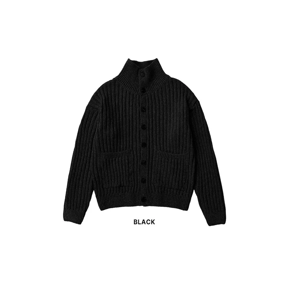 ASCLO  |Button-down Unisex Cashmere Low Gauge Oversized Cardigans