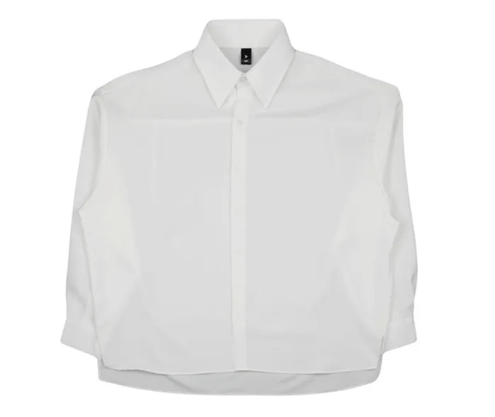 ASCLO  |Button-down Unisex Long Sleeves Plain Oversized Shirts