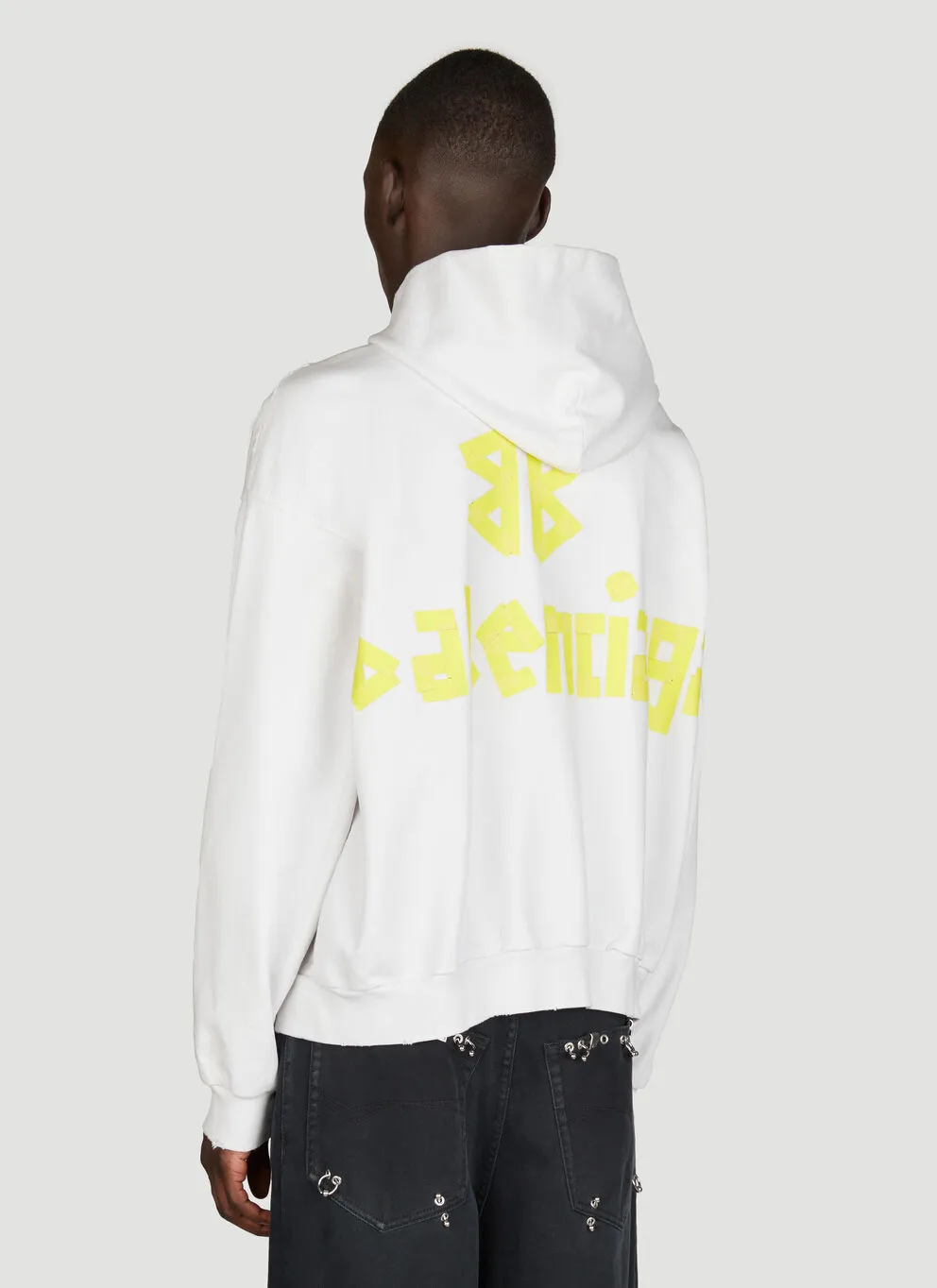 BALENCIAGA  |Unisex Sweat Street Style Long Sleeves Plain Cotton Logo