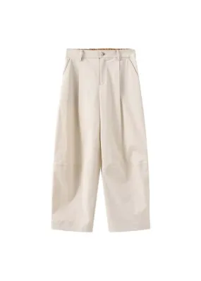 Barrel Trousers - White