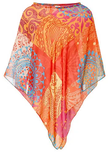 bonprix Printed Poncho | Grattan