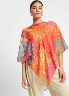 bonprix Printed Poncho | Grattan