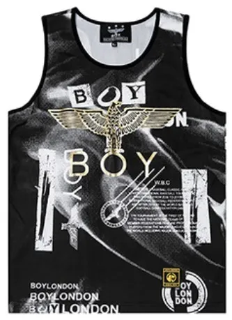 BOY LONDON  |Unisex Sleeveless Street Style U-Neck Plain Cotton Fringes