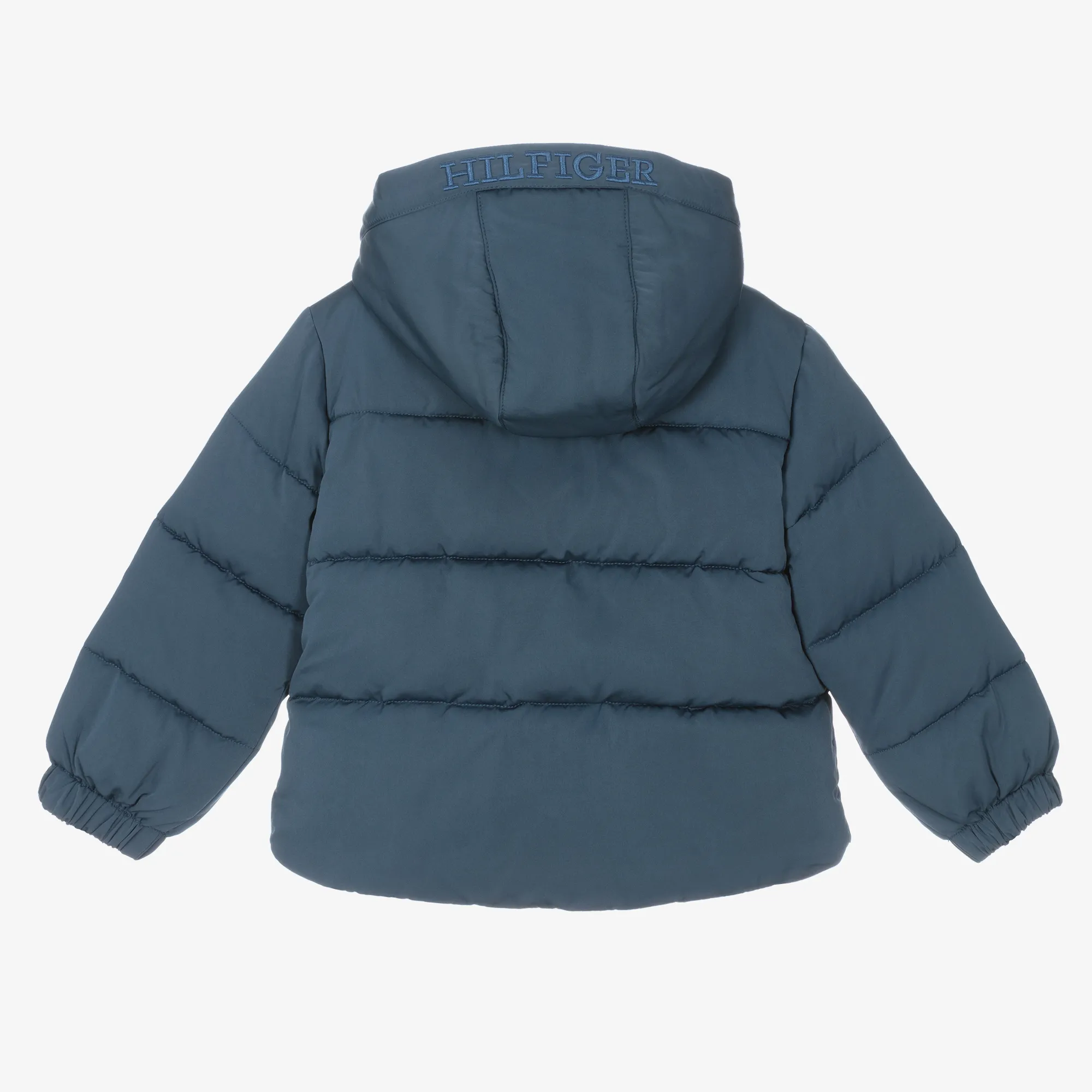 Boys Blue Hooded Puffer Jacket