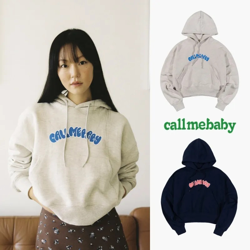 Call Me Baby  |Street Style Long Sleeves Cotton Logo Hoodies & Sweatshirts