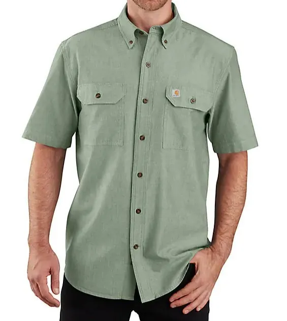 Carhartt  |Button-down Street Style Cotton Short Sleeves Logo Shirts