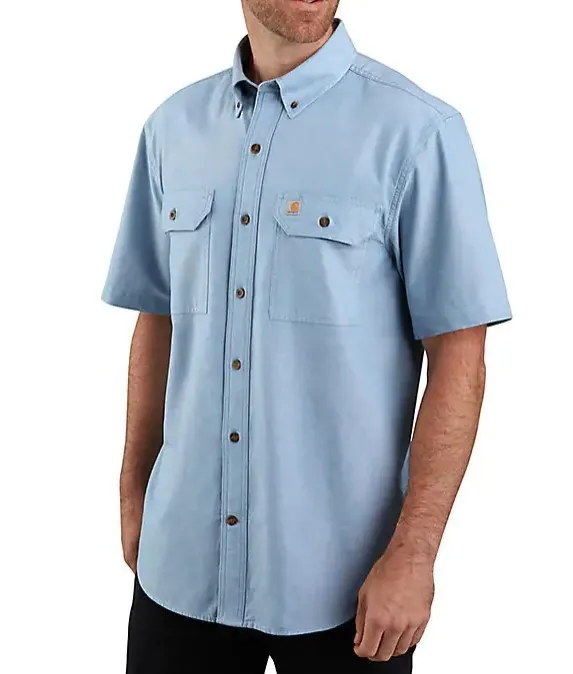 Carhartt  |Button-down Street Style Cotton Short Sleeves Logo Shirts