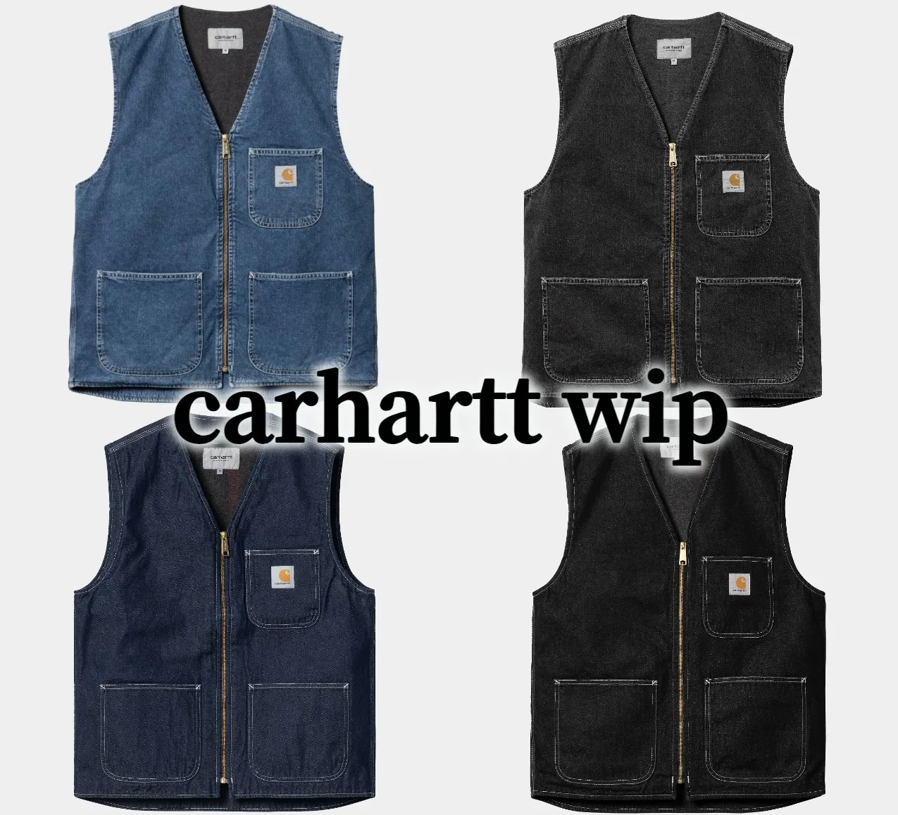 Carhartt  |Unisex Denim Blended Fabrics Street Style Plain Cotton