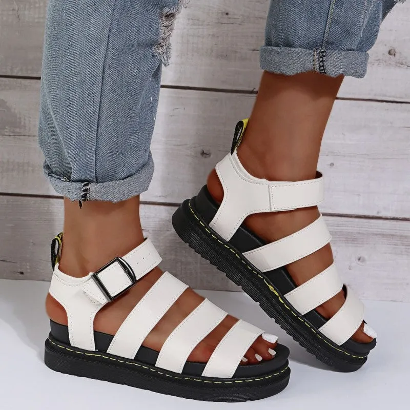 Casual Patchwork Solid Color Round Comfortable Out Door Shoes