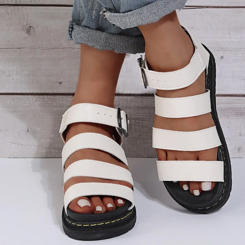 Casual Patchwork Solid Color Round Comfortable Out Door Shoes