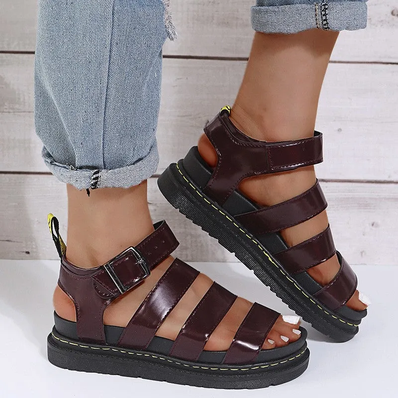 Casual Patchwork Solid Color Round Comfortable Out Door Shoes