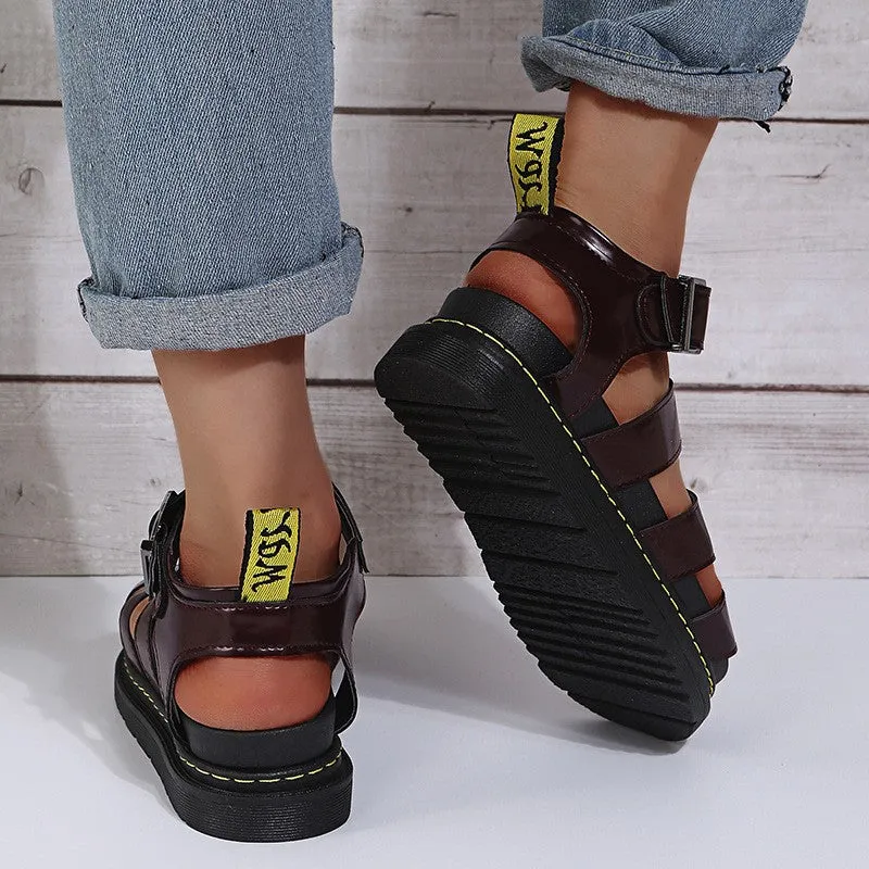 Casual Patchwork Solid Color Round Comfortable Out Door Shoes