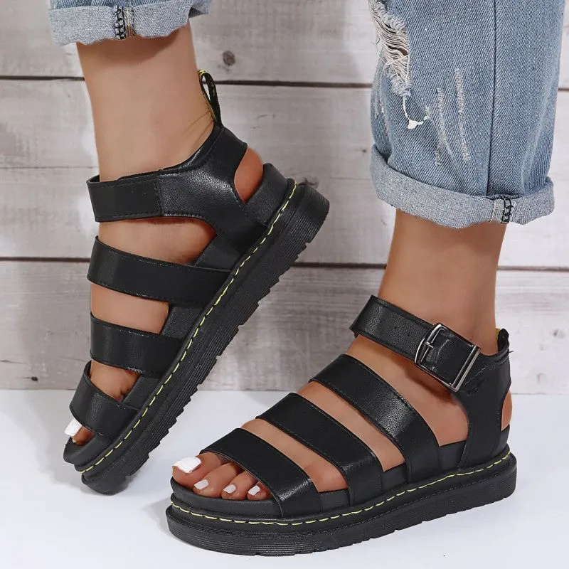 Casual Patchwork Solid Color Round Comfortable Out Door Shoes