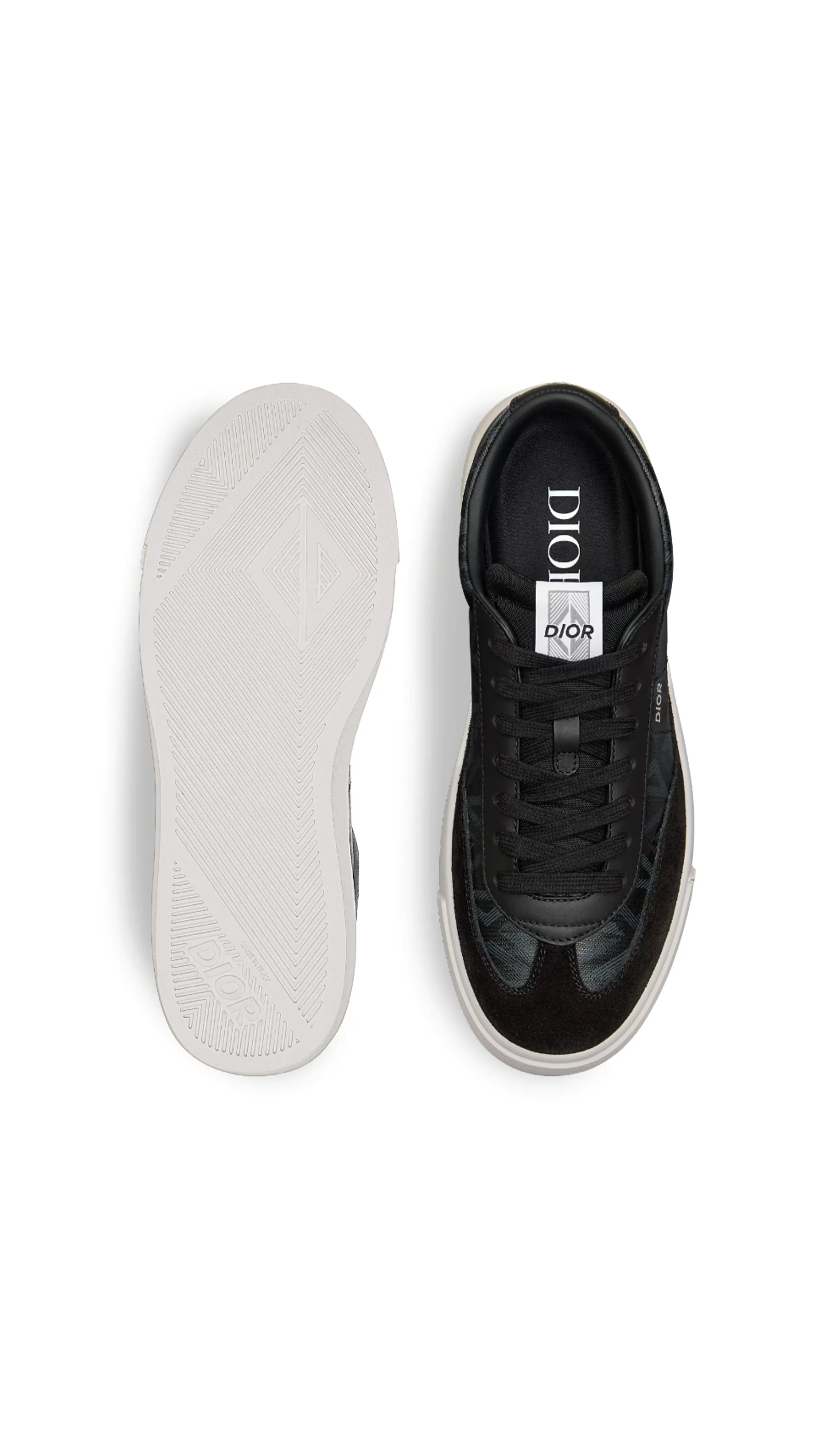 CD Diamond Canvas and Nubuck Sneaker - Black