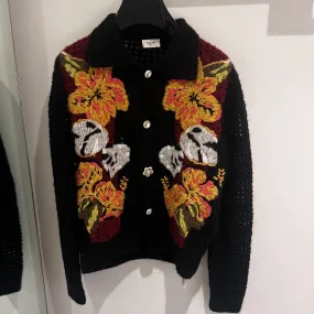 CELINE  |Button-down Flower Patterns Unisex Luxury Outlet Cardigans