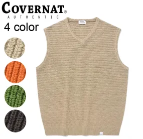 COVERNAT  |Unisex Street Style Plain Logo Vests & Gillets