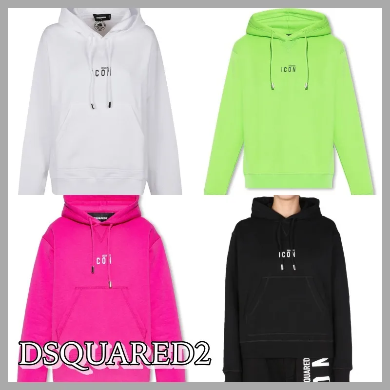 D SQUARED2  |Street Style Long Sleeves Plain Cotton Logo