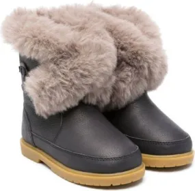 Donsje faux-fur snow boots Blue