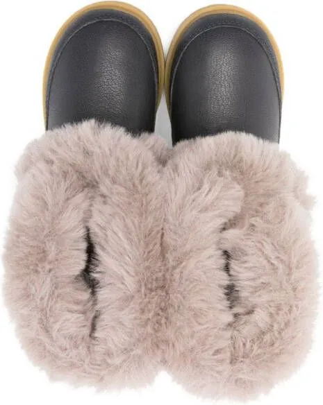 Donsje faux-fur snow boots Blue