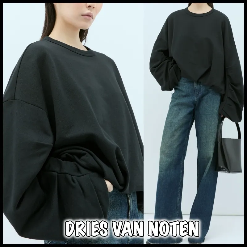 Dries Van Noten  |Crew Neck Street Style Long Sleeves Plain