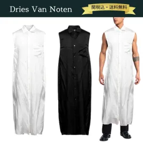 Dries Van Noten  |Unisex Sleeveless Street Style Plain Midi Oversized