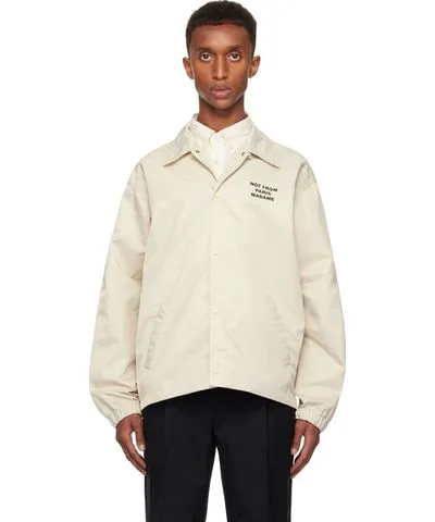 Drôle de Monsieur Beige 'La Veste Slogan' Jacket