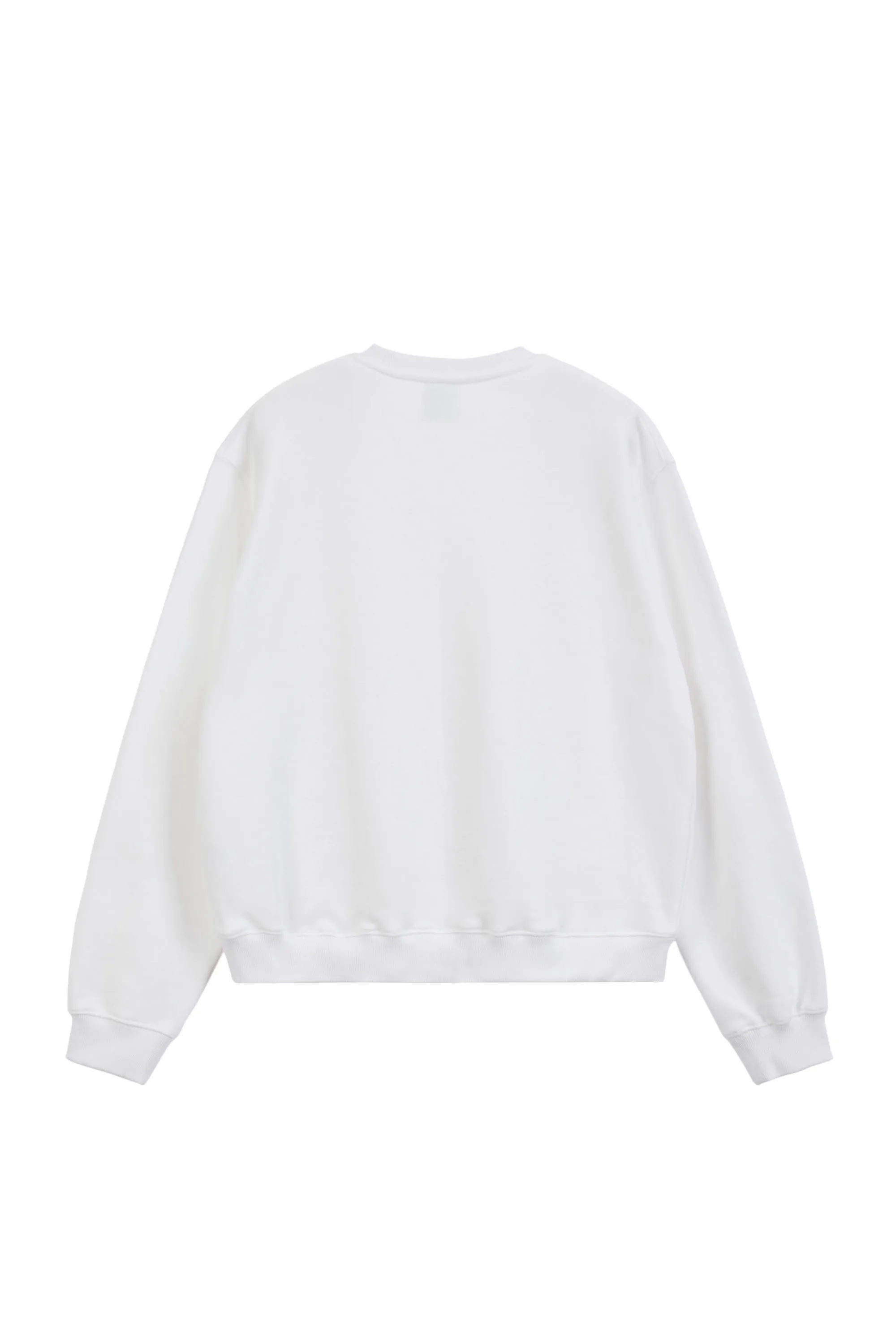 EMIS  |Unisex Street Style Long Sleeves Plain Cotton Logo