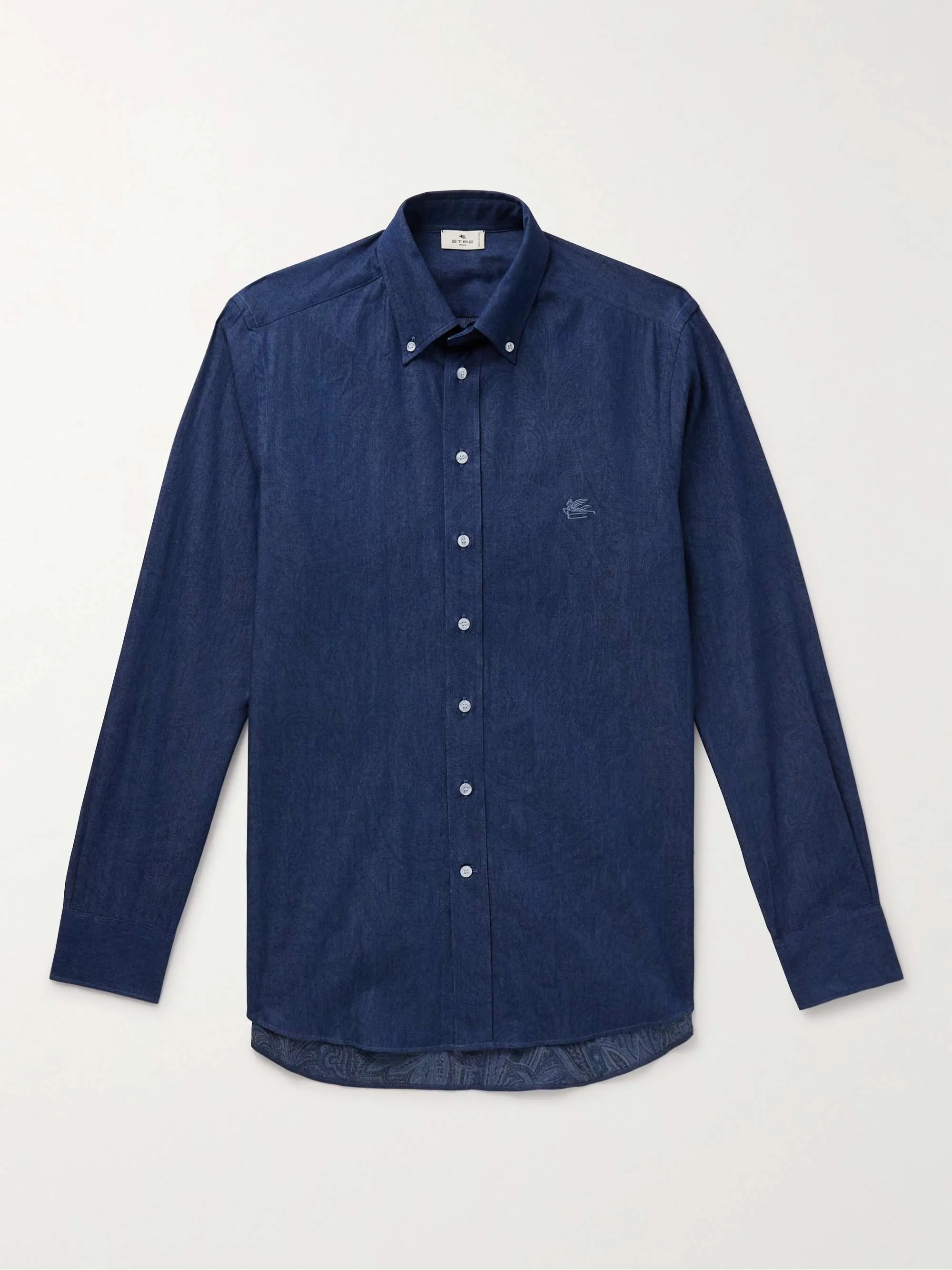 ETRO  |Button-down Paisley Unisex Long Sleeves Cotton Logo Luxury