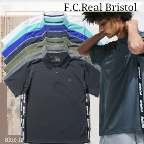 F.C.Real Bristol  |Button-down Plain Short Sleeves Logo Polos