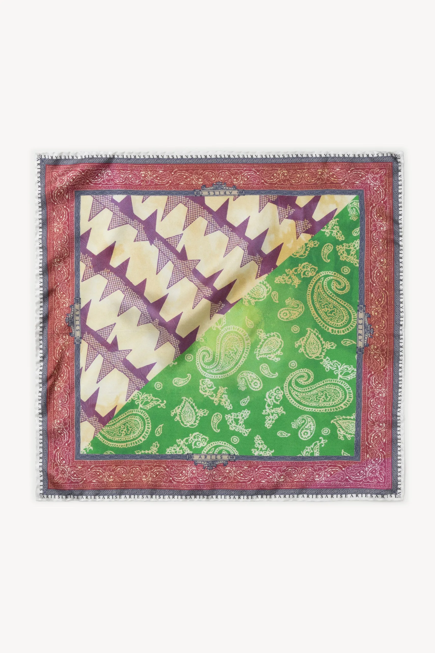 Flag Print Silk Bandana