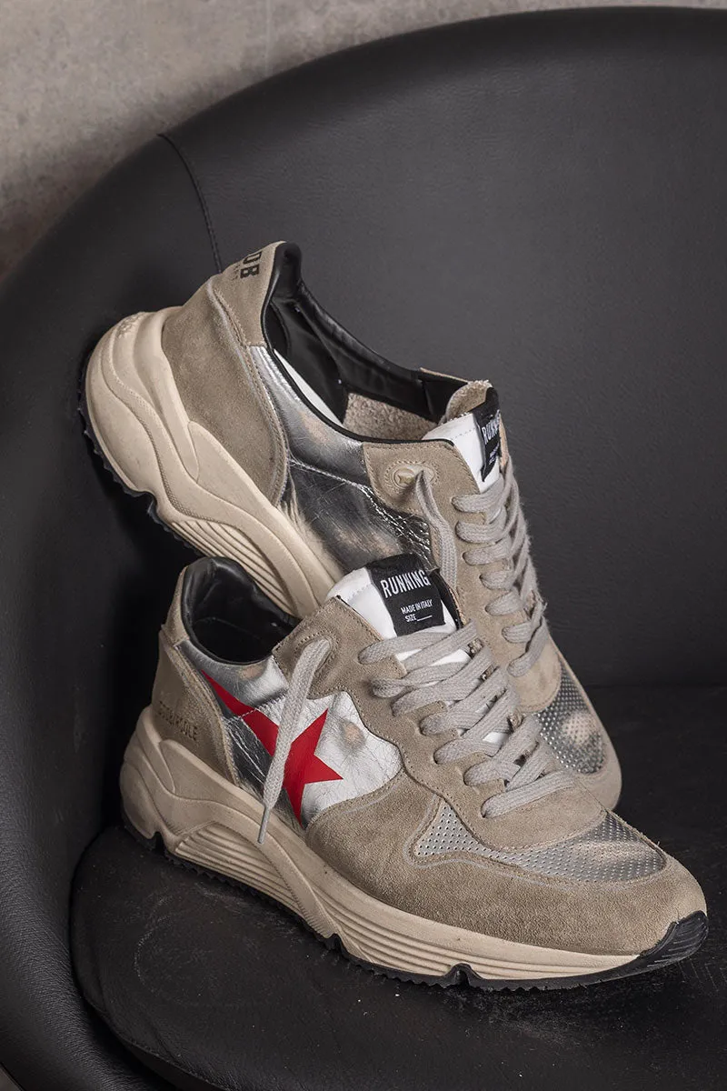 GOLDEN GOOSE Sneaker Running Sole stella rossa