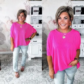 Got It Where I Want It Tunic Top - Hot Pink