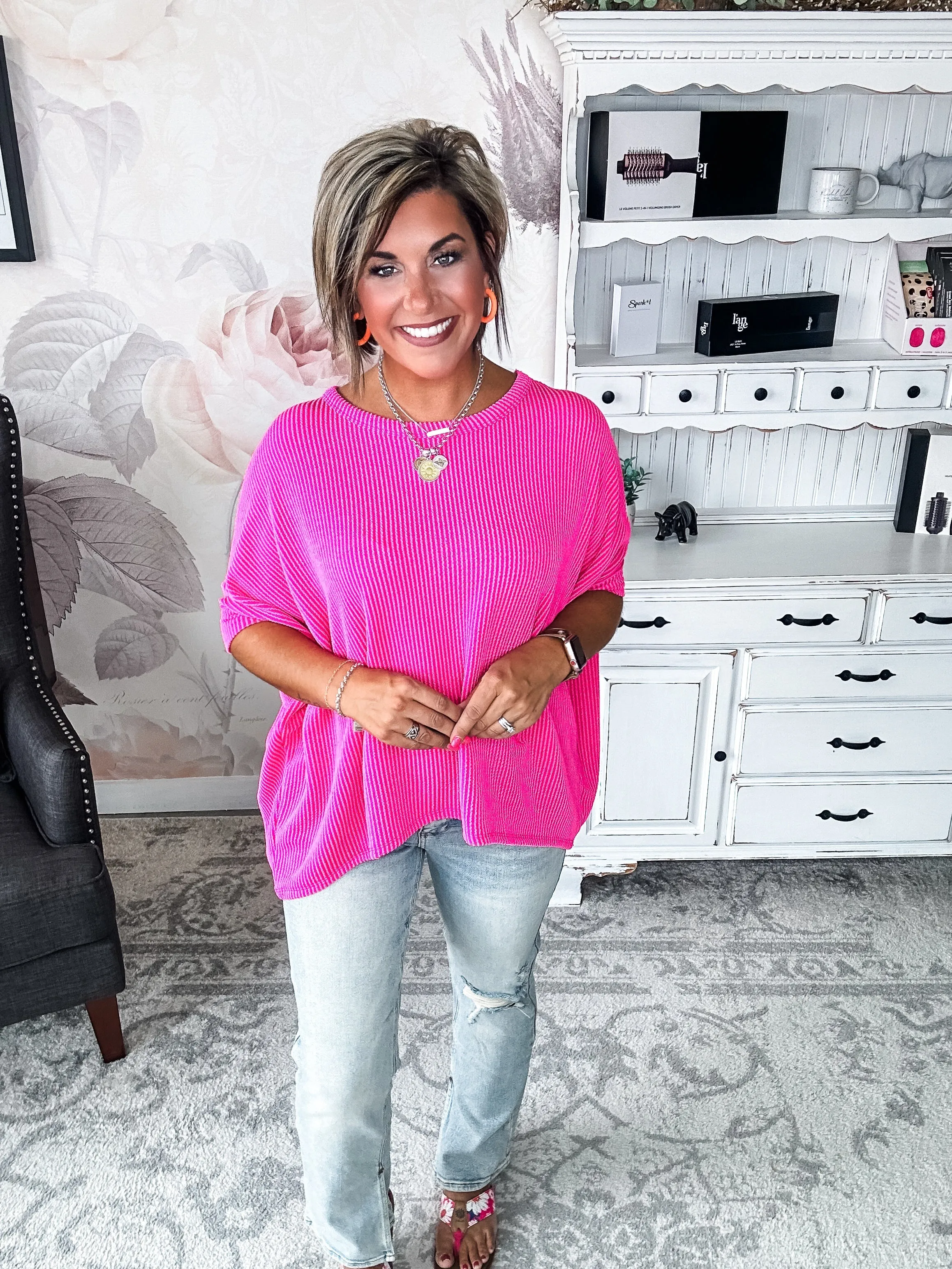 Got It Where I Want It Tunic Top - Hot Pink