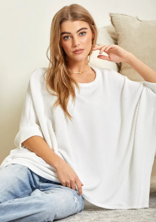 Got It Where I Want It Tunic Top - Ivory